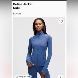 Lululemon Athletica Women's Blue Zip-Up Jacket